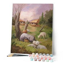 Load image into Gallery viewer, paint by numbers | Mr. Goats Beard | animals bears easy famous paintings landscapes | FiguredArt