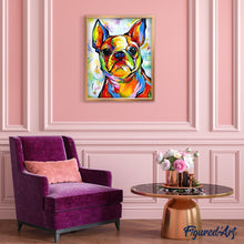 Load image into Gallery viewer, paint by numbers | Dog Portrait | animals dogs intermediate Pop Art | FiguredArt