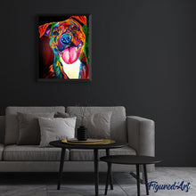 Load image into Gallery viewer, paint by numbers | Happy Dog | advanced animals dogs | FiguredArt