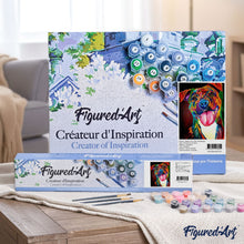 Load image into Gallery viewer, paint by numbers | Happy Dog | advanced animals dogs | FiguredArt