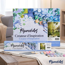 Load image into Gallery viewer, paint by numbers | Swans in the Forest | advanced birds landscapes swans | FiguredArt