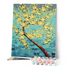 Load image into Gallery viewer, paint by numbers | Gold Money Tree | intermediate trees | FiguredArt