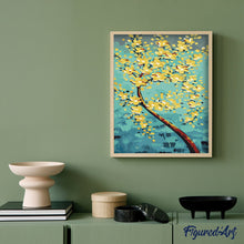 Load image into Gallery viewer, paint by numbers | Gold Money Tree | intermediate trees | FiguredArt