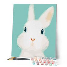Load image into Gallery viewer, paint by numbers | Quiet Rabbit | animals beginners easy rabbits | FiguredArt