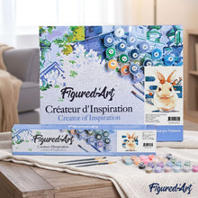 Load image into Gallery viewer, paint by numbers | Rabbit with Flowers | animals intermediate rabbits | FiguredArt
