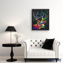 Load image into Gallery viewer, paint by numbers | Colorful Deer Pop Art | animals deer easy Pop Art | FiguredArt