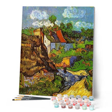 Load image into Gallery viewer, paint by numbers | Van Gogh Houses in Auvers | advanced famous paintings landscapes van gogh | FiguredArt