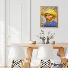 Load image into Gallery viewer, paint by numbers | Van Gogh Self-Portrait with Straw Hat | advanced famous paintings van gogh | FiguredArt