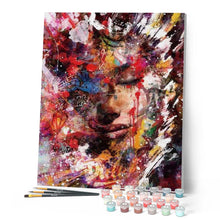Load image into Gallery viewer, paint by numbers | Abstract Female Face | advanced world | FiguredArt