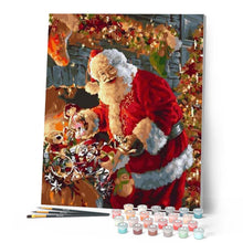 Load image into Gallery viewer, paint by numbers | Smiling Santa Claus | christmas intermediate | FiguredArt