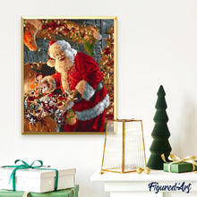 Load image into Gallery viewer, paint by numbers | Smiling Santa Claus | christmas intermediate | FiguredArt