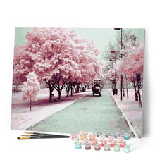 Load image into Gallery viewer, paint by numbers | Kyoto Spring Cherry | cities intermediate landscapes romance | FiguredArt