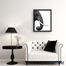 Load image into Gallery viewer, paint by numbers | Dark gray Elephant | advanced animals elephants | FiguredArt