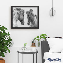 Load image into Gallery viewer, paint by numbers | Confrontation Two Horses | advanced animals horses | FiguredArt