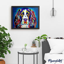 Load image into Gallery viewer, paint by numbers | Dog with All colors | advanced animals dogs Pop Art | FiguredArt