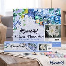 Load image into Gallery viewer, paint by numbers | White Lotus | easy flowers | FiguredArt