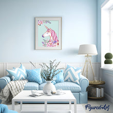 Load image into Gallery viewer, paint by numbers | Pink Unicorn | animals easy kids unicorns | FiguredArt