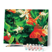 Load image into Gallery viewer, paint by numbers | Life with Goldfish | animals easy fish | FiguredArt
