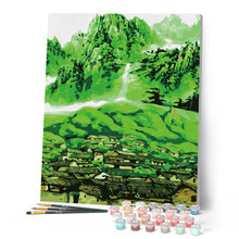Load image into Gallery viewer, paint by numbers | Green Village | advanced landscapes | FiguredArt