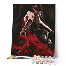 Load image into Gallery viewer, paint by numbers | Flamenco Dancer | dance intermediate | FiguredArt