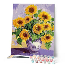 Load image into Gallery viewer, paint by numbers | Sunflowers in Ancient Vase | flowers intermediate | FiguredArt