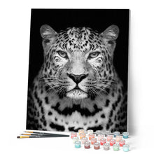 Load image into Gallery viewer, paint by numbers | Gray leopard | advanced animals leopards | FiguredArt