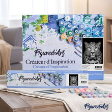 Load image into Gallery viewer, paint by numbers | Gray leopard | advanced animals leopards | FiguredArt