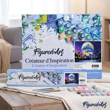 Load image into Gallery viewer, paint by numbers | Moon And Dolphins | animals dolphins easy | FiguredArt