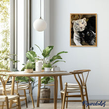 Load image into Gallery viewer, paint by numbers | Tigers White And Black | advanced animals tigers | FiguredArt