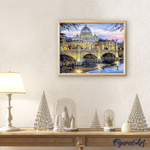 Load image into Gallery viewer, paint by numbers | Bridge in Paris | cities intermediate | FiguredArt