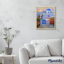 Load image into Gallery viewer, paint by numbers | Greek Villa | intermediate landscapes | FiguredArt