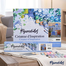 Load image into Gallery viewer, paint by numbers | Greek Villa | intermediate landscapes | FiguredArt