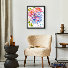 Load image into Gallery viewer, paint by numbers | Flowers and Fish interlaced | animals fish flowers intermediate | FiguredArt