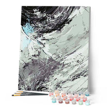 Load image into Gallery viewer, paint by numbers | Abstract Black And White | abstract intermediate | FiguredArt
