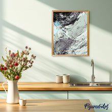 Load image into Gallery viewer, paint by numbers | Abstract Black And White | abstract intermediate | FiguredArt