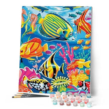 Load image into Gallery viewer, paint by numbers | Underwater World | animals fish intermediate | FiguredArt