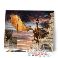 Load image into Gallery viewer, paint by numbers | Dungeon Dragon | animals dragons intermediate | FiguredArt