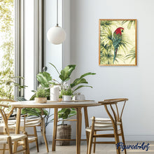 Load image into Gallery viewer, paint by numbers | Flowers and Parrot | animals birds flowers intermediate parrots | FiguredArt