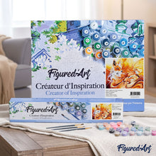 Load image into Gallery viewer, paint by numbers | Three Foxes | animals foxes intermediate | FiguredArt