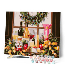 Load image into Gallery viewer, Paint by numbers | Wine bottles on the table | advanced kitchen new arrivals | Figured'Art
