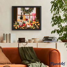 Load image into Gallery viewer, Paint by numbers | Wine bottles on the table | advanced kitchen new arrivals | Figured'Art