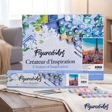 Load image into Gallery viewer, Paint by numbers | The aperitif with the Eiffel Tower's view | intermediate new arrivals romance cities | Figured'Art