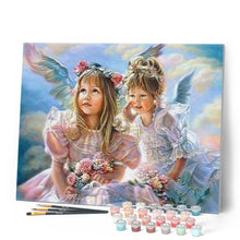 Load image into Gallery viewer, paint by numbers | Angels | advanced portrait religion romance | FiguredArt