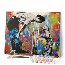 Load image into Gallery viewer, paint by numbers | Father and Son | advanced portrait | FiguredArt