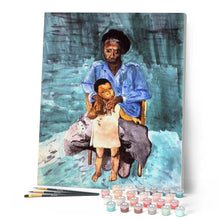 Load image into Gallery viewer, paint by numbers | Nurturing Parent | advanced portrait | FiguredArt