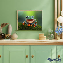 Load image into Gallery viewer, paint by numbers | Little Frog | animals frogs intermediate | FiguredArt