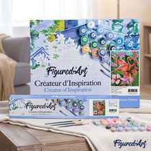 Load image into Gallery viewer, Paint by numbers | Flamingos and large leaves | animals advanced flamingos new arrivals birds | Figured'Art