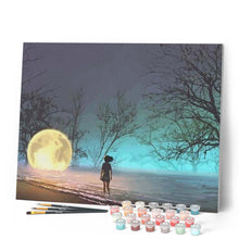 Load image into Gallery viewer, paint by numbers | Chasing The Moon | intermediate landscapes | FiguredArt