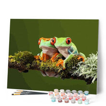 Load image into Gallery viewer, paint by numbers | Two Little Frogs | advanced animals frogs | FiguredArt