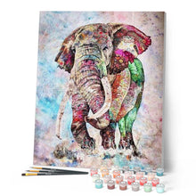 Load image into Gallery viewer, paint by numbers | Elephant Watercolor | advanced animals elephants | FiguredArt